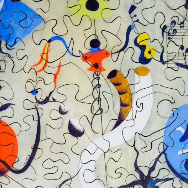 Product Image and Link for Harlequin’s Carnival By Joan Miró (279 Piece Wooden Jigsaw Puzzle)
