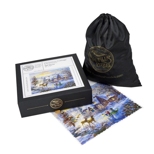 Product Image and Link for Christmas Cottage (501 Piece Christmas Wooden Jigsaw Puzzle)