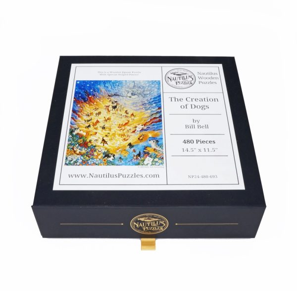 Product Image and Link for The Creation Of Dogs (480 Piece Wooden Jigsaw Puzzle)