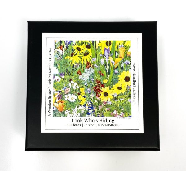 Product Image and Link for Look Who’s Hiding (50 Piece Mini Wooden Jigsaw Puzzle)