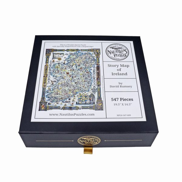 Product Image and Link for Story Map Of Ireland (547 Piece Wooden Jigsaw Puzzle)