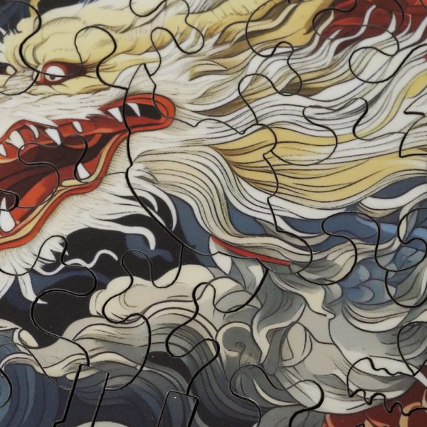 Product Image and Link for Lunar Dragon (50 Piece MINI Wooden Jigsaw Puzzle)