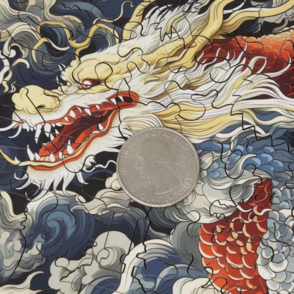 Product Image and Link for Lunar Dragon (50 Piece MINI Wooden Jigsaw Puzzle)