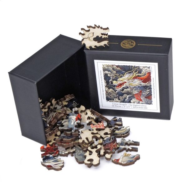 Product Image and Link for Lunar Dragon (50 Piece MINI Wooden Jigsaw Puzzle)