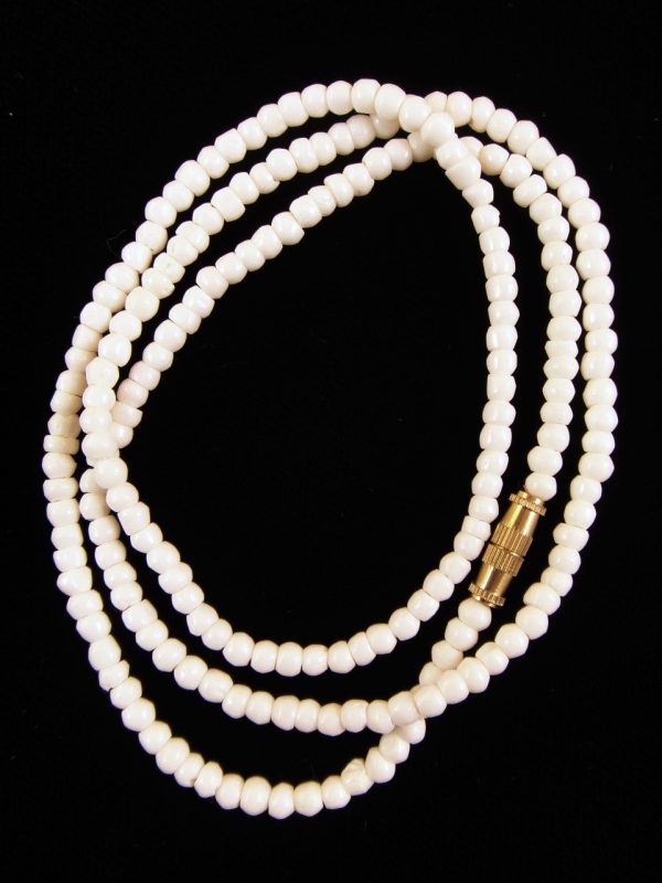Product Image and Link for White Bone Bead Necklace