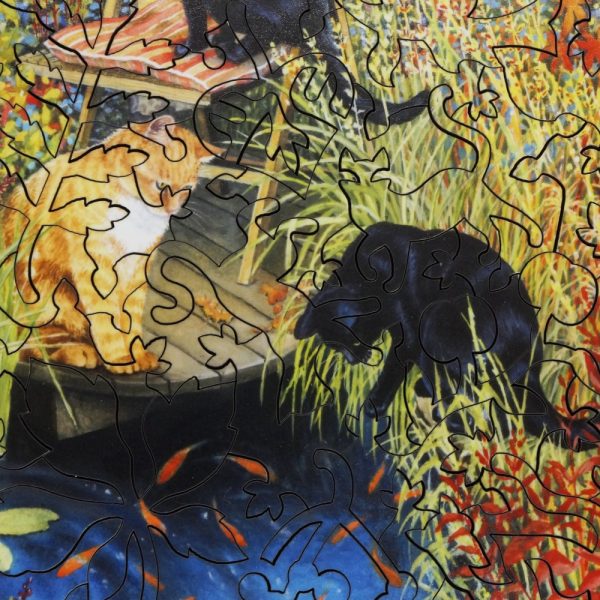 Product Image and Link for Pond Cats (57 Piece Mini Wooden Jigsaw Puzzle)