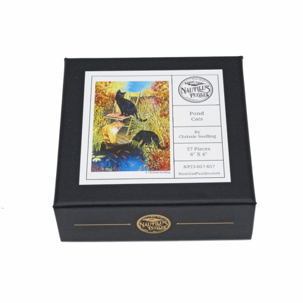 Product Image and Link for Pond Cats (57 Piece Mini Wooden Jigsaw Puzzle)