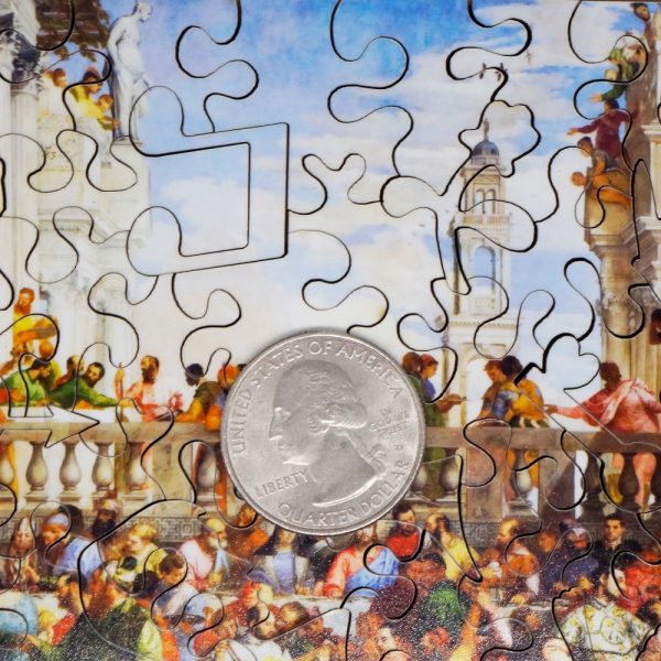 Product Image and Link for The Wedding Feast At Cana By Paolo Veronese (60 Piece Mini Wooden Jigsaw Puzzle)