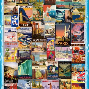 Product Image and Link for Vintage Travel Posters (502 Piece Wooden Jigsaw Puzzle)