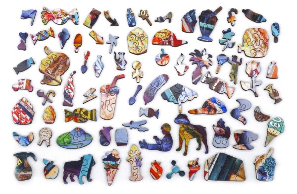 Product Image and Link for Sidewalk Checkers (474 Piece Wooden Jigsaw Puzzle)