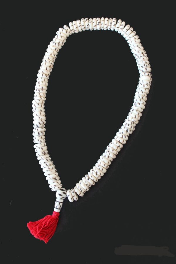 Product Image and Link for Carved Bone Rondell Mala