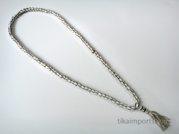 Product Image and Link for Carved Bone Mala- Striped