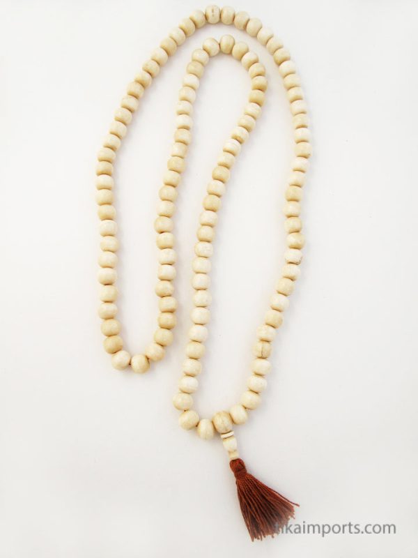 Product Image and Link for Bone Mala- 12mm Light