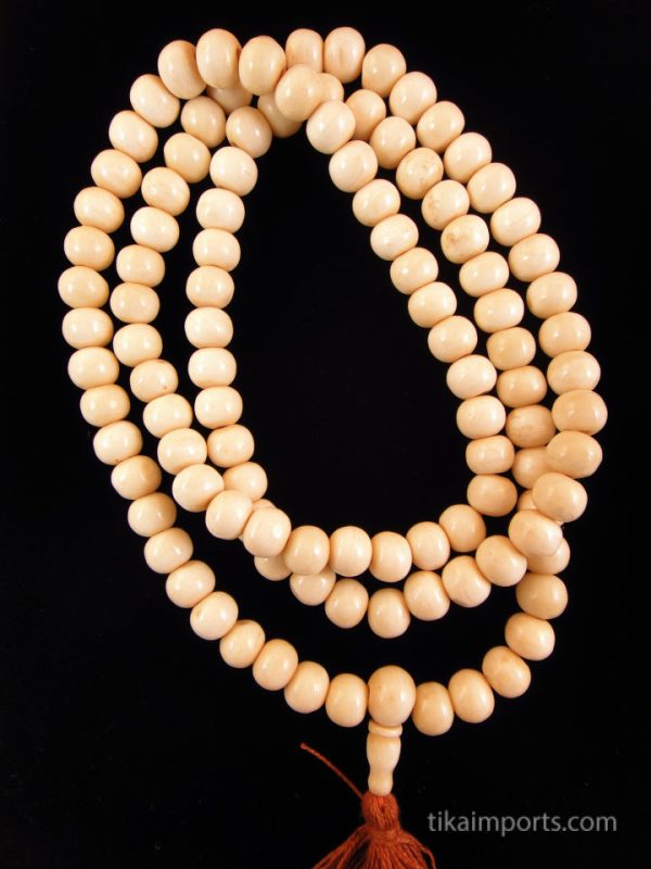 Product Image and Link for Bone Mala- 12mm Light