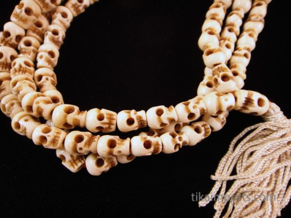 Product Image and Link for Bone Skull Mala- Small