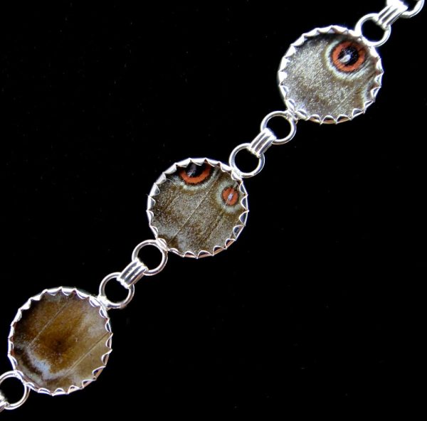 Product Image and Link for Blue Morpho Butterfly Wing Round Bracelet