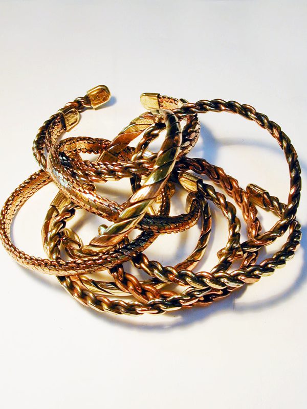 Product Image and Link for Tri-Metal Woven Copper Cuff Bracelets