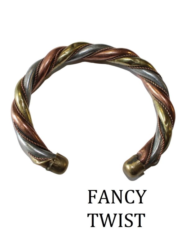 Product Image and Link for Tri-Metal Bracelet Thick Cuff