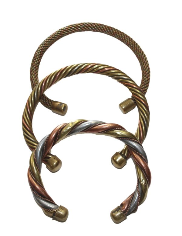 Product Image and Link for Tri-Metal Bracelet Thick Cuff