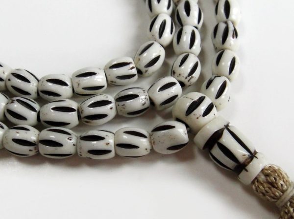 Product Image and Link for Carved Bone Barrel Mala