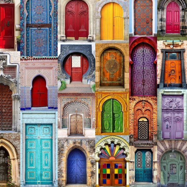 Product Image and Link for Doors To The World (557 Piece Wooden Jigsaw Puzzle)