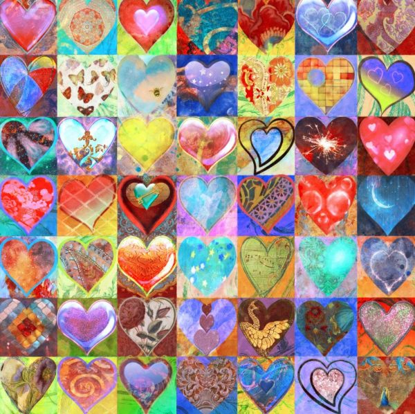 Product Image and Link for Hearts (59 Piece Mini Wooden Jigsaw Puzzle)
