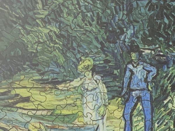 Product Image and Link for Rowing Boats On The Banks Of The Oise By Vincent Van Gogh (434 Piece Wooden Jigsaw Puzzle)