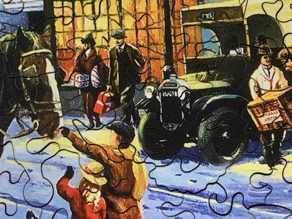 Product Image and Link for Victorian Christmas Village (608 Piece Wooden Christmas Jigsaw Puzzle)