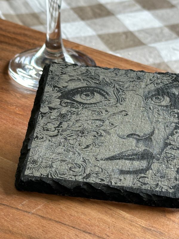 Product Image and Link for A Fresh Face – Slate Coasters set of 4