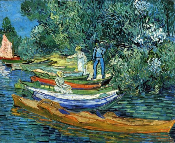 Product Image and Link for Rowing Boats On The Banks Of The Oise By Vincent Van Gogh (434 Piece Wooden Jigsaw Puzzle)