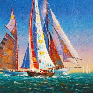 Product Image and Link for Sails On The Open Sea (53 Piece Mini Wooden Jigsaw Puzzle)