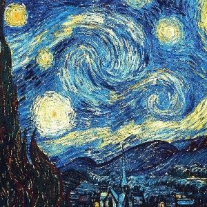 Product Image and Link for Starry Night By Vincent Van Gogh (50 Pieces) Mini Wooden Jigsaw Puzzle