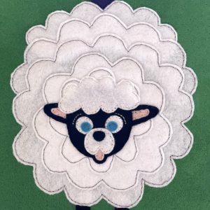 Product Image and Link for Lamb, White, Felt, DIY, Animal Craft Pattern