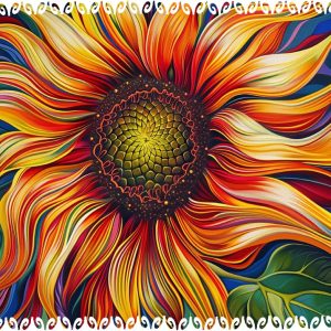 Product Image and Link for Blazing Sunflower (356 Piece Wooden Jigsaw Puzzle)