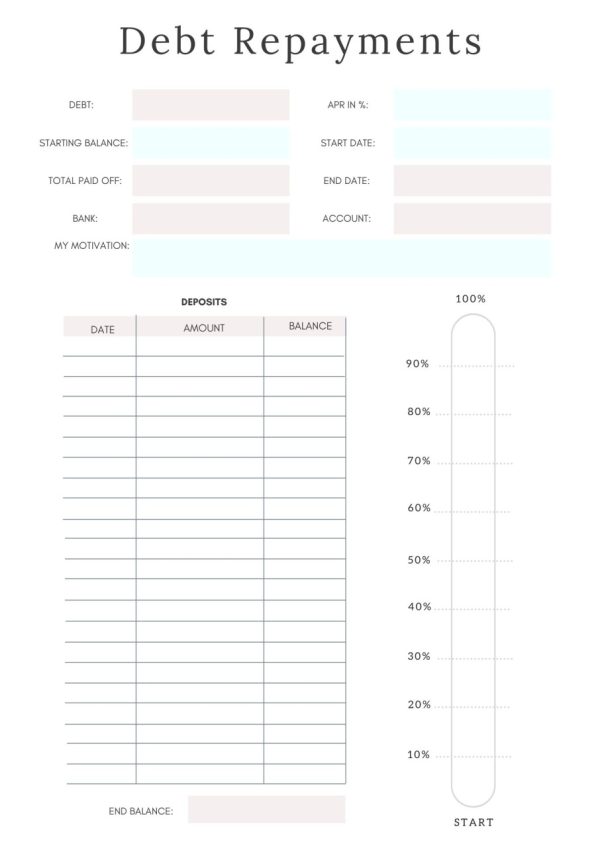 Product Image and Link for Debt Tracker