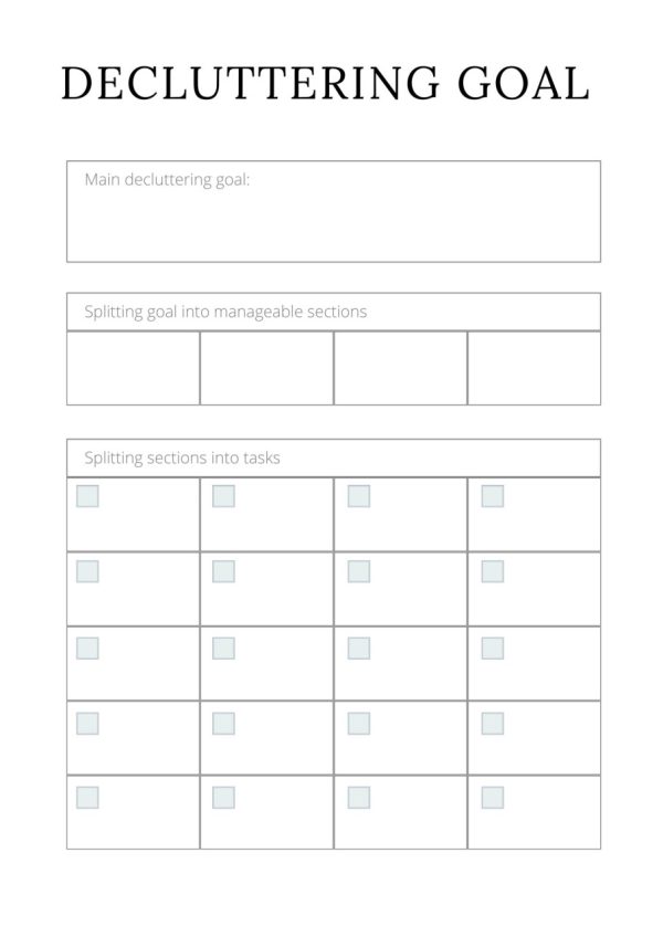 Product Image and Link for Decluttering & Cleaning Planner
