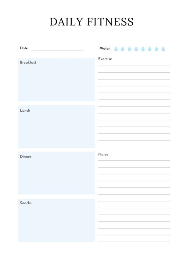 Product Image and Link for Fitness Planner