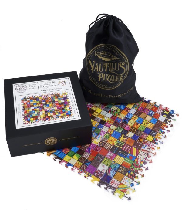 Product Image and Link for Chocoholic (338 Piece Wooden Jigsaw Puzzle)