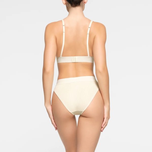 Product Image and Link for SKIMS PLUS SIZE Seamless Rib Intimates Scoop Bralettes