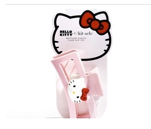 Product Image and Link for Hello Kitty X KITSCH Recycled Plastic Jumbo Claw Clip
