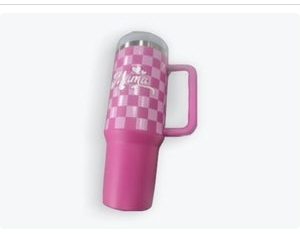 Product Image and Link for 40 oz Stainless Steel Tumbler Mama Pink