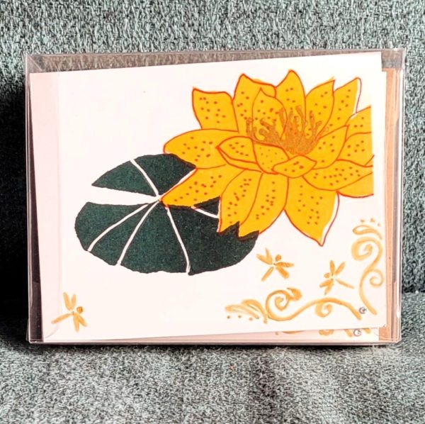 Product Image and Link for Hand printed/hand embellished risograph art cards