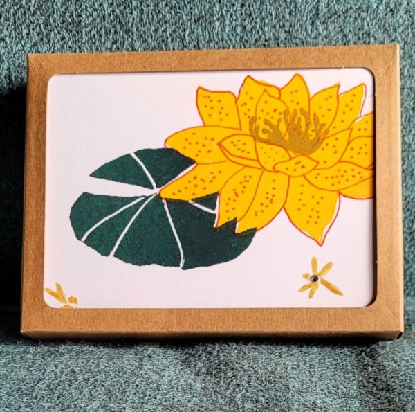 Product Image and Link for Hand printed/hand embellished risograph art cards