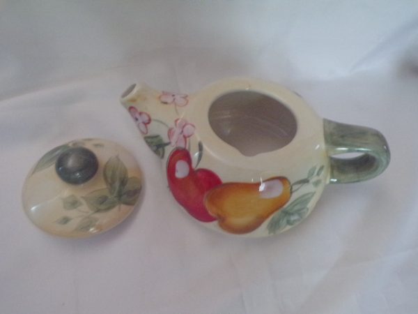 Product Image and Link for Cute Little FRUIT MEDLEY Ceramic Tea Pot