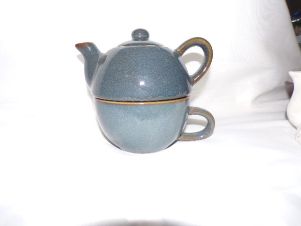 Product Image and Link for Vintage Little Tea for One Pot and Cup Stackable