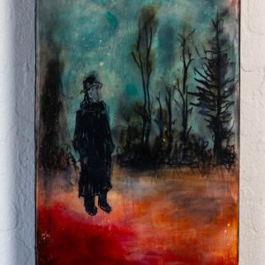 Product Image and Link for Stranger –  Encaustic Painting