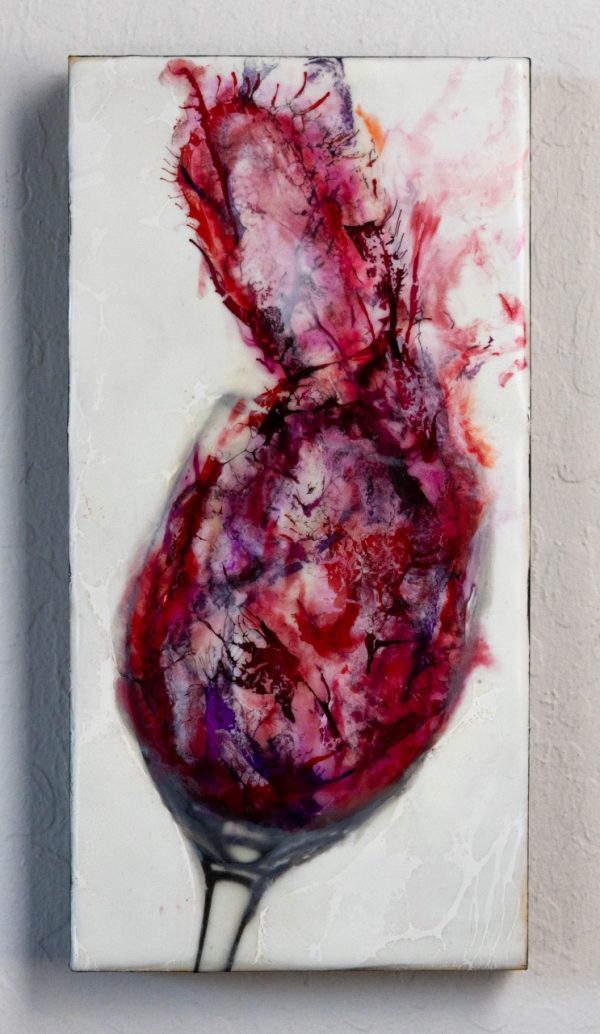 Product Image and Link for Tempranillo – Encaustic Painting