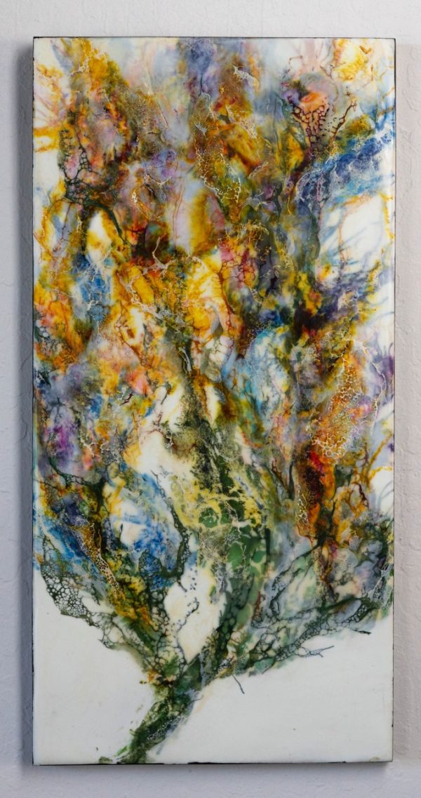 Product Image and Link for Coral – Encaustic Painting