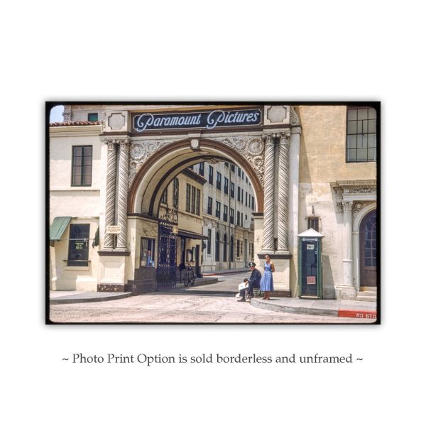 Product Image and Link for Paramount Studios Vintage Photo at Bronson Gate – Historic Hollywood Art Print | California Movie Studio Wall Art