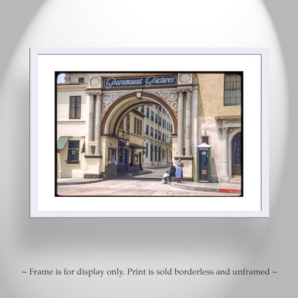 Product Image and Link for Paramount Studios Vintage Photo at Bronson Gate – Historic Hollywood Art Print | California Movie Studio Wall Art